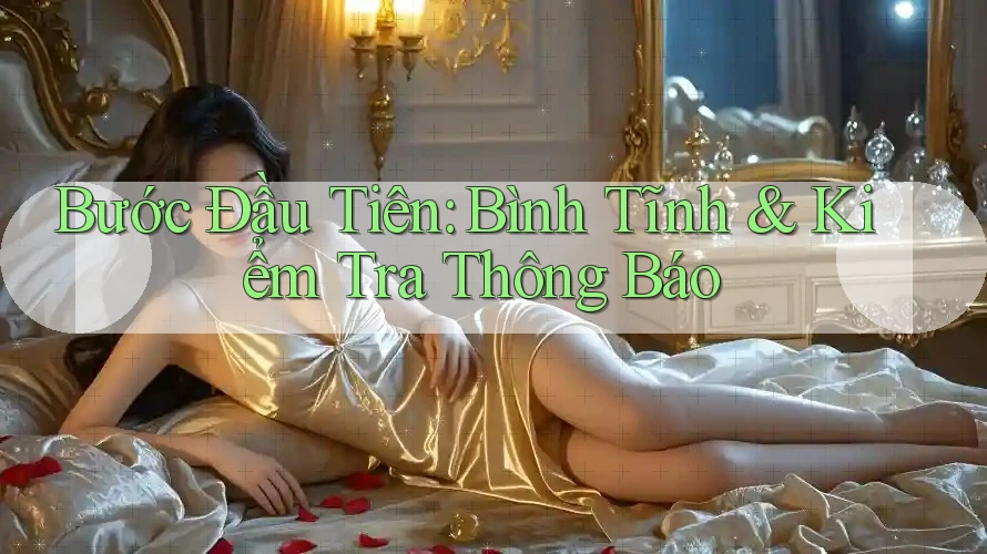 Bước Đầu Tiên: Bình Tĩnh & Kiểm Tra Thông Báo Bước Đầu Tiên: Bình Tĩnh & Kiểm Tra Thông Báo