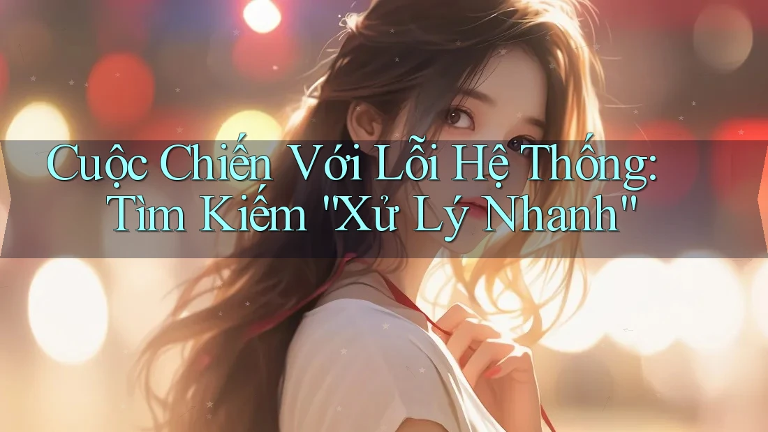 Cuộc Chiến Với Lỗi Hệ Thống: Tìm Kiếm “Xử Lý Nhanh”