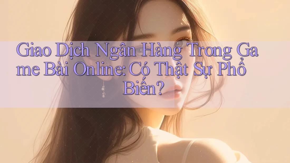 Giao Dịch Ngân Hàng Trong Game Bài Online: Có Thật Sự Phổ Biến? Giao Dịch Ngân Hàng Trong Game Bài Online: Có Thật Sự Phổ Biến?