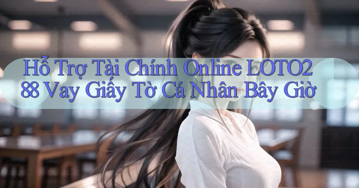 hỗ trợ tài chính online loto288 vay giấy tờ cá nhân bây giờ