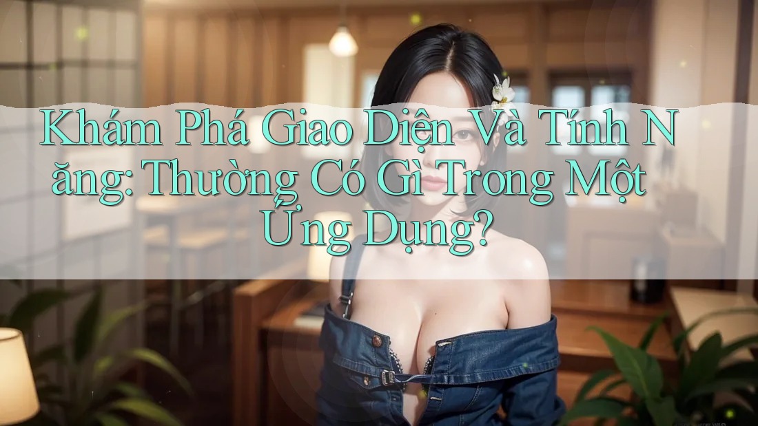 Khám Phá Giao Diện Và Tính Năng: Thường Có Gì Trong Một Ứng Dụng? Khám Phá Giao Diện Và Tính Năng: Thường Có Gì Trong Một Ứng Dụng?