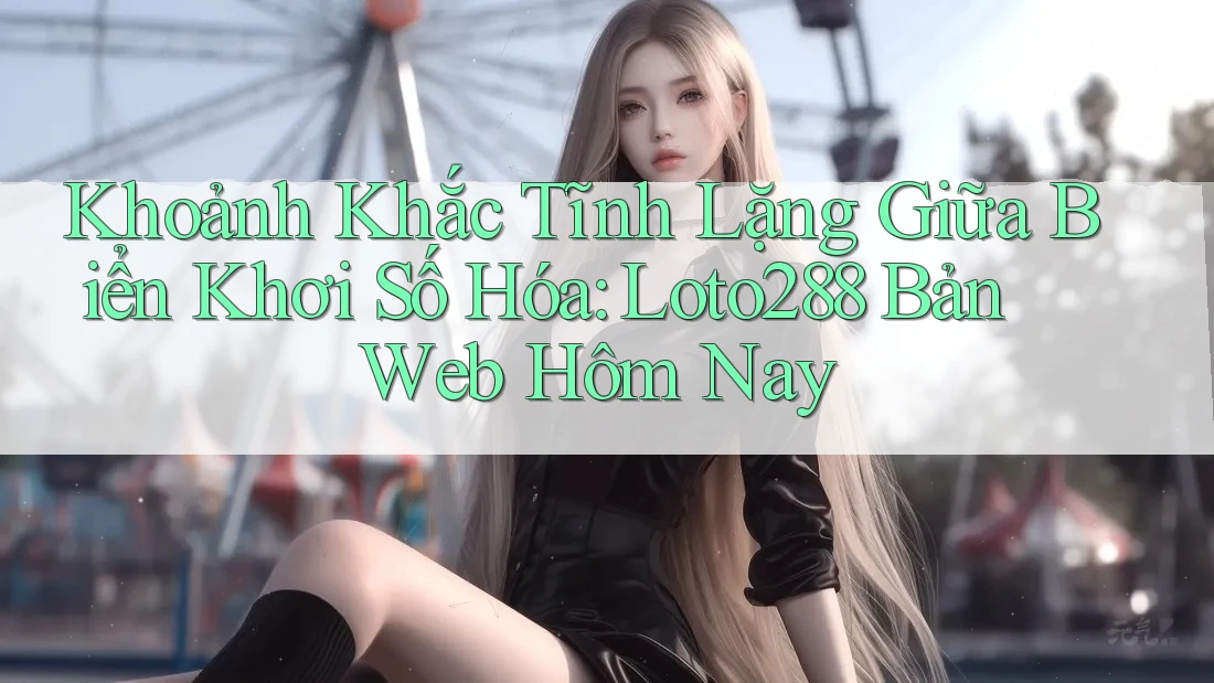 Khoảnh Khắc Tĩnh Lặng Giữa Biển Khơi Số Hóa: Loto288 Bản Web Hôm Nay Khoảnh Khắc Tĩnh Lặng Giữa Biển Khơi Số Hóa: Loto288 Bản Web Hôm Nay