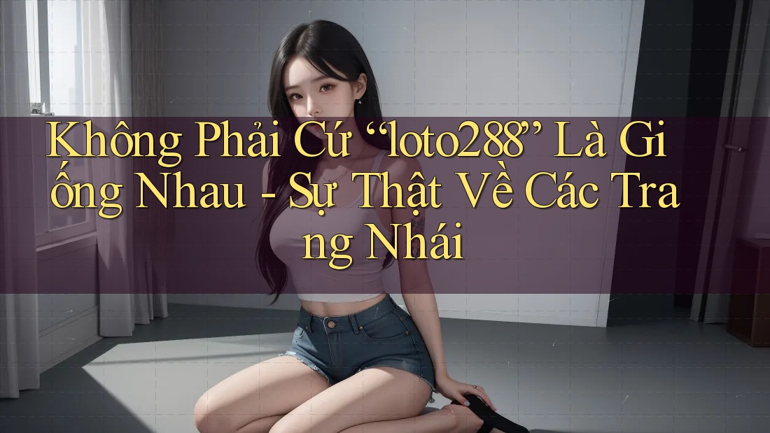 Không Phải Cứ “loto288” Là Giống Nhau - Sự Thật Về Các Trang Nhái Không Phải Cứ “loto288” Là Giống Nhau - Sự Thật Về Các Trang Nhái