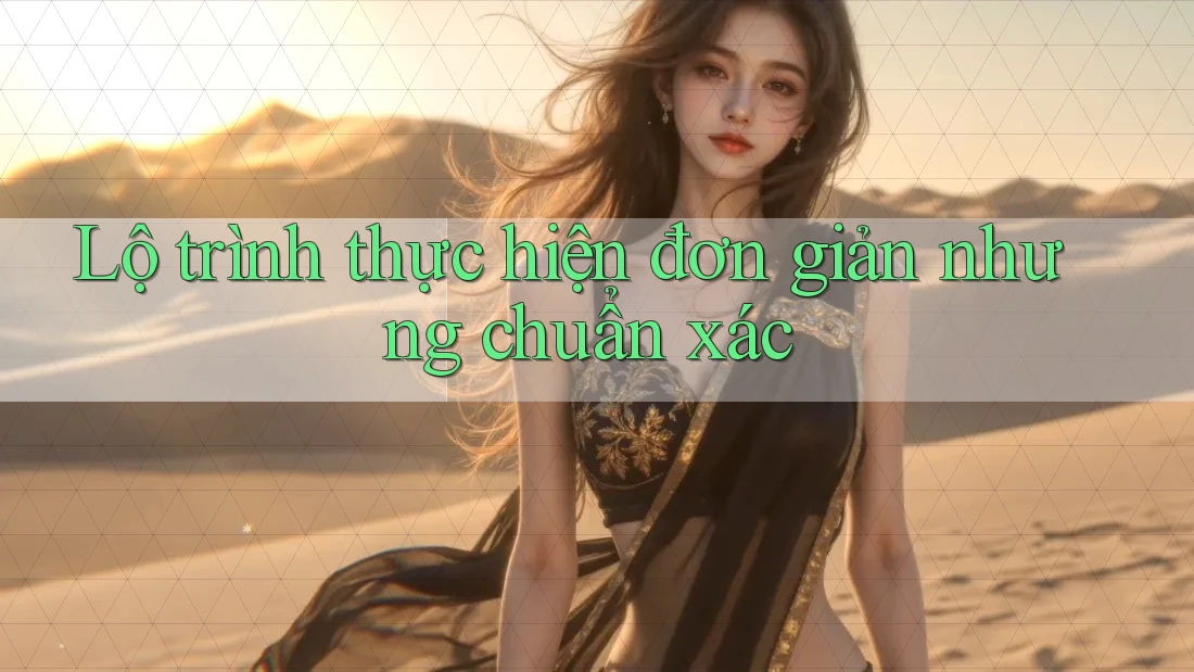 Lộ trình thực hiện đơn giản nhưng chuẩn xác Lộ trình thực hiện đơn giản nhưng chuẩn xác