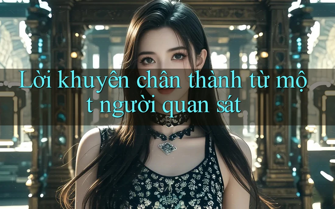 Lời Khuyên Chân Thành Từ Một Người Quan Sát Lời Khuyên Chân Thành Từ Một Người Quan Sát