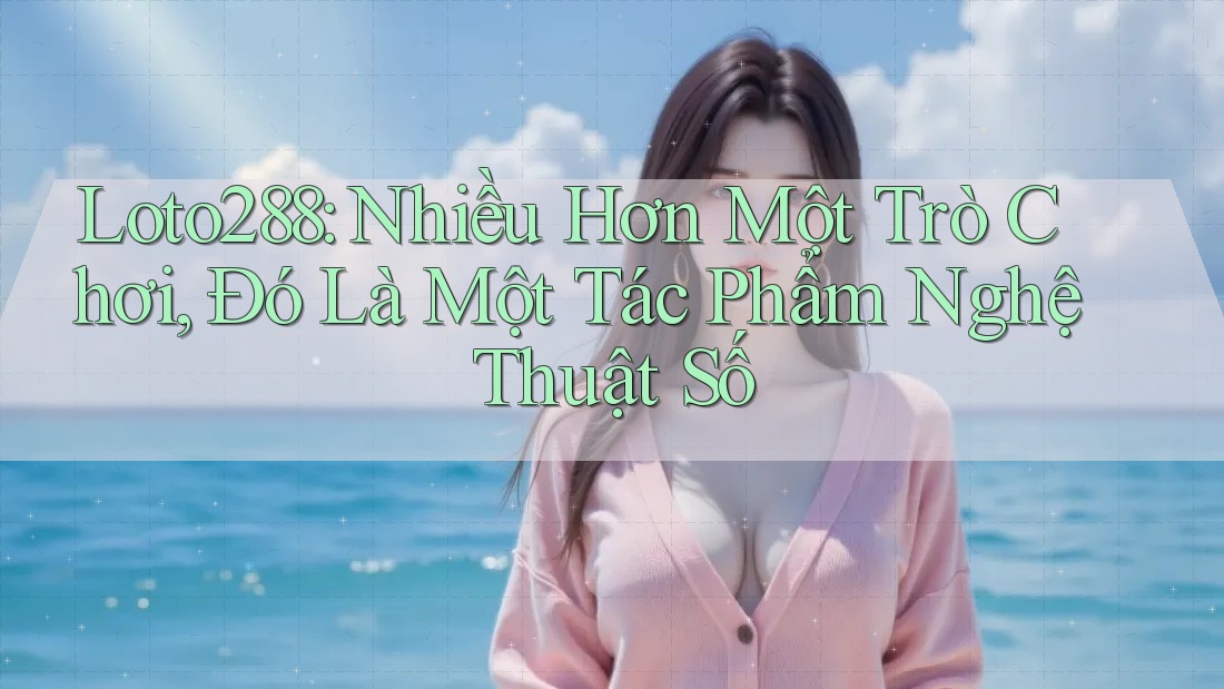 Loto288: Nhiều Hơn Một Trò Chơi, Đó Là Một Tác Phẩm Nghệ Thuật Số