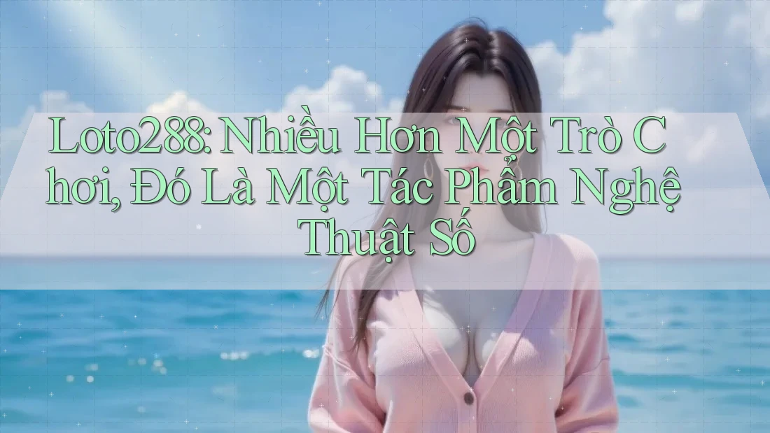 Loto288: Nhiều Hơn Một Trò Chơi, Đó Là Một Tác Phẩm Nghệ Thuật Số Loto288: Nhiều Hơn Một Trò Chơi, Đó Là Một Tác Phẩm Nghệ Thuật Số
