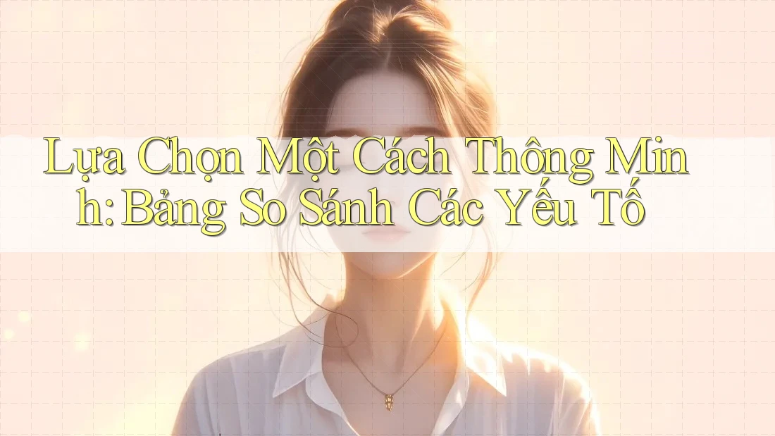 Lựa Chọn Một Cách Thông Minh: Bảng So Sánh Các Yếu Tố Lựa Chọn Một Cách Thông Minh: Bảng So Sánh Các Yếu Tố