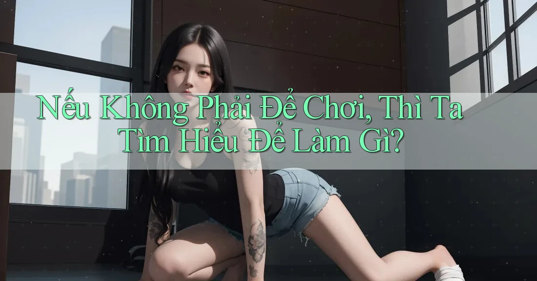 Nếu Không Phải Để Chơi, Thì Ta Tìm Hiểu Để Làm Gì? Nếu Không Phải Để Chơi, Thì Ta Tìm Hiểu Để Làm Gì?