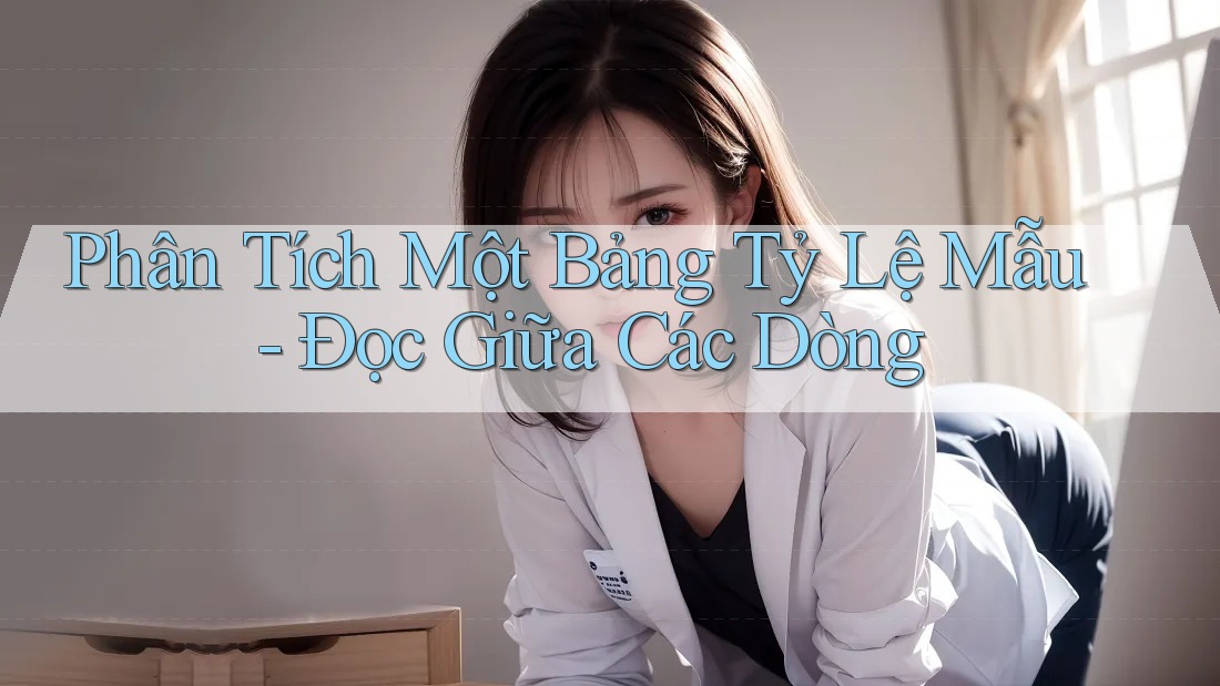 Phân Tích Một Bảng Tỷ Lệ Mẫu - Đọc Giữa Các Dòng Phân Tích Một Bảng Tỷ Lệ Mẫu - Đọc Giữa Các Dòng