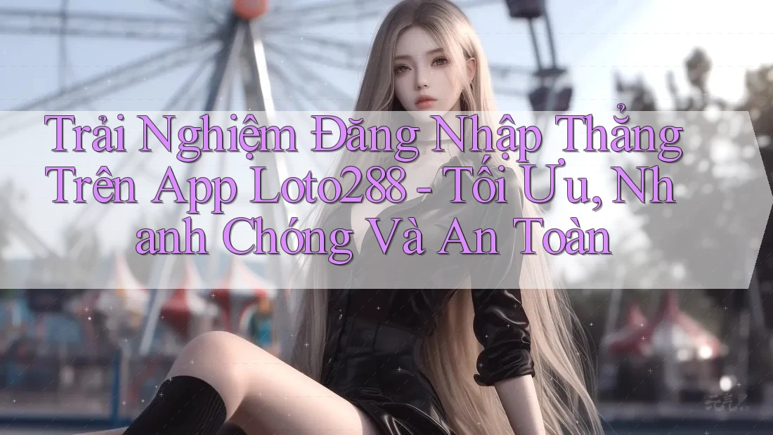 Trải Nghiệm Đăng Nhập Thẳng Trên App Loto288 - Tối Ưu, Nhanh Chóng Và An Toàn Trải Nghiệm Đăng Nhập Thẳng Trên App Loto288 - Tối Ưu, Nhanh Chóng Và An Toàn